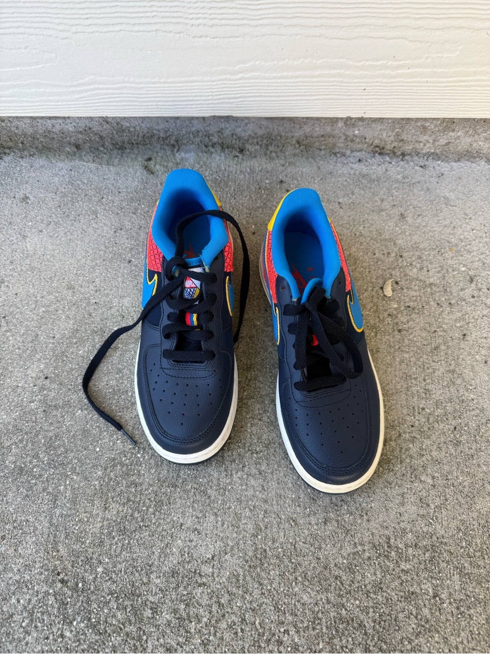 NIKE AIR FORCE 1 NOW (GS) BLUE-PHOTO BLUE SZ 6Y-WOMENS SZ 7.5 [AV0748-400]